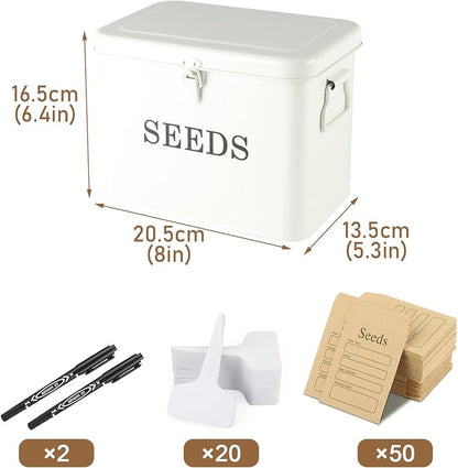 Seed Storage Organizer, T-Shape Compartment Seed Box - Image 3