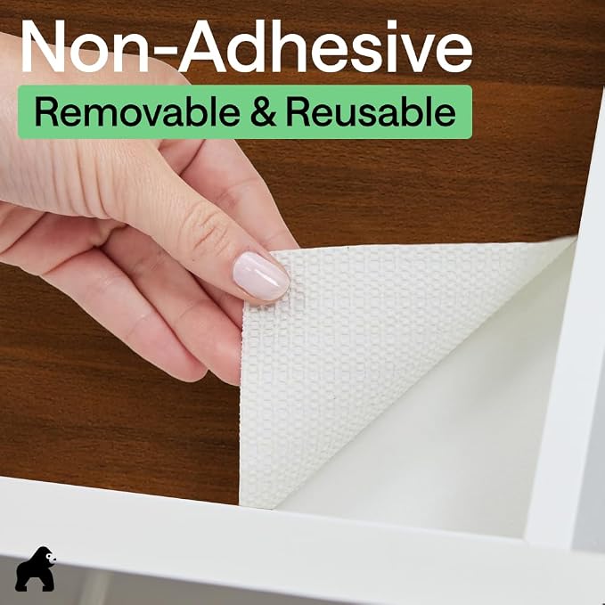 GORILLA GRIP DripGuard Shelf Liner, Non-Adhesive Drawer and Kitchen Cabinet - Image 7