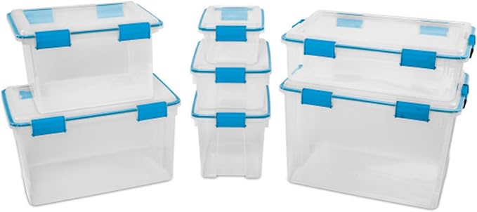 Sterilite 24-Pack Gasket Box, Weather-Resistant Storage Bins - Image 4