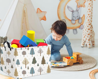 Rectangular Kids Storage Bin Gift & Baby Organizer Shelf Book Basket Room Decor - Image 4