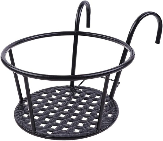 Hanging Railing Planters Baskets Art Hanging Flower Stands Balcony Flower Pot by WWahuayuan