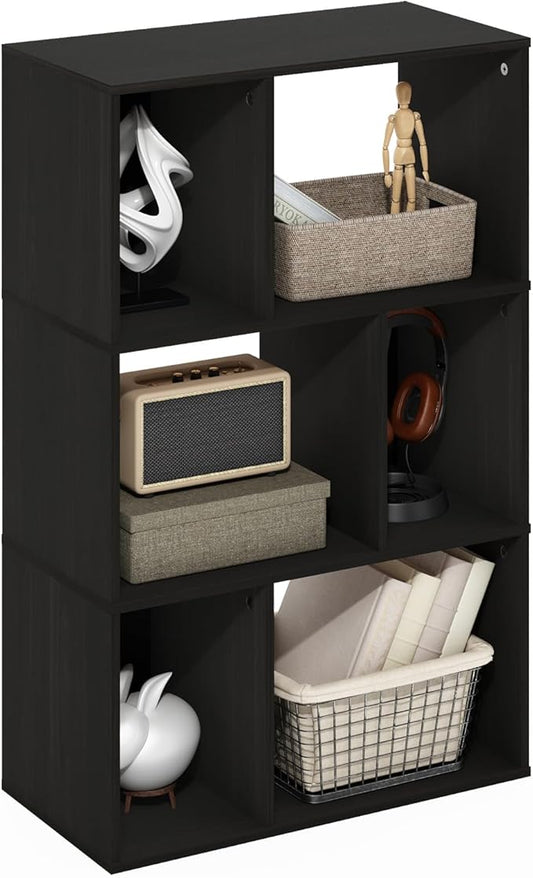 Furinno DALY Book Shelf, 6-Cube Bookshelf, Cube Storage Organizer Bookcase by Furinno-FitsYourSpaceFitsYourBudget