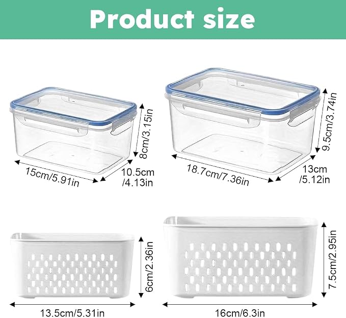 iayokocc 2 Pack Fruit Storage Containers - Image 2