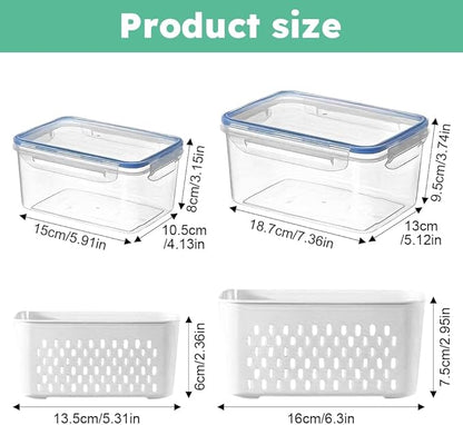 2 Pcs Fruit Storage Containers for Fridge - Image 2