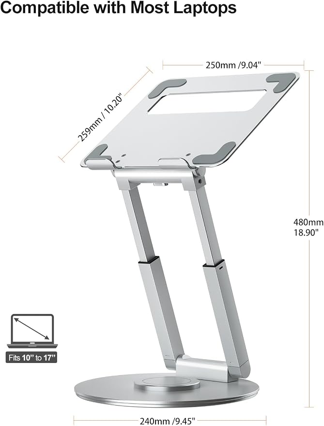 tounee Telescopic Laptop Stand for Desk - Image 4