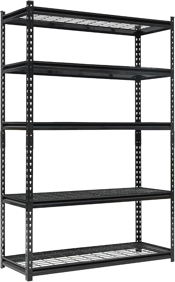Heavy Duty 5-Tier Shelving Unit, 2500 LBS Capacity Storage Shelves by Unknown