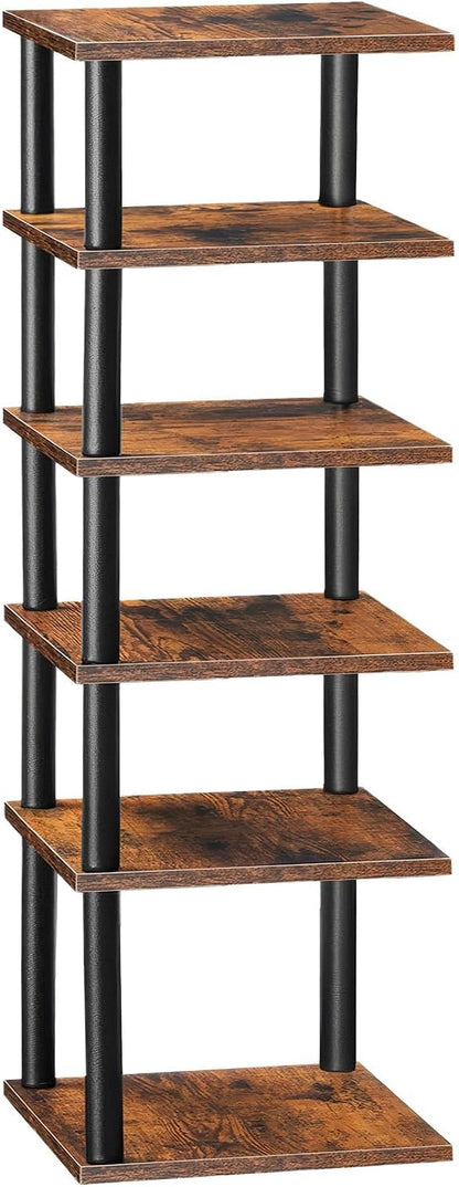 HOOBRO Vertical Shoe Rack, 6-Tier Narrow Shoe Shelf, Shoe Storage Organizer by HOOBRO