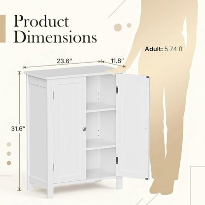 ZENY Bathroom Floor Storage Cabinet - Image 2