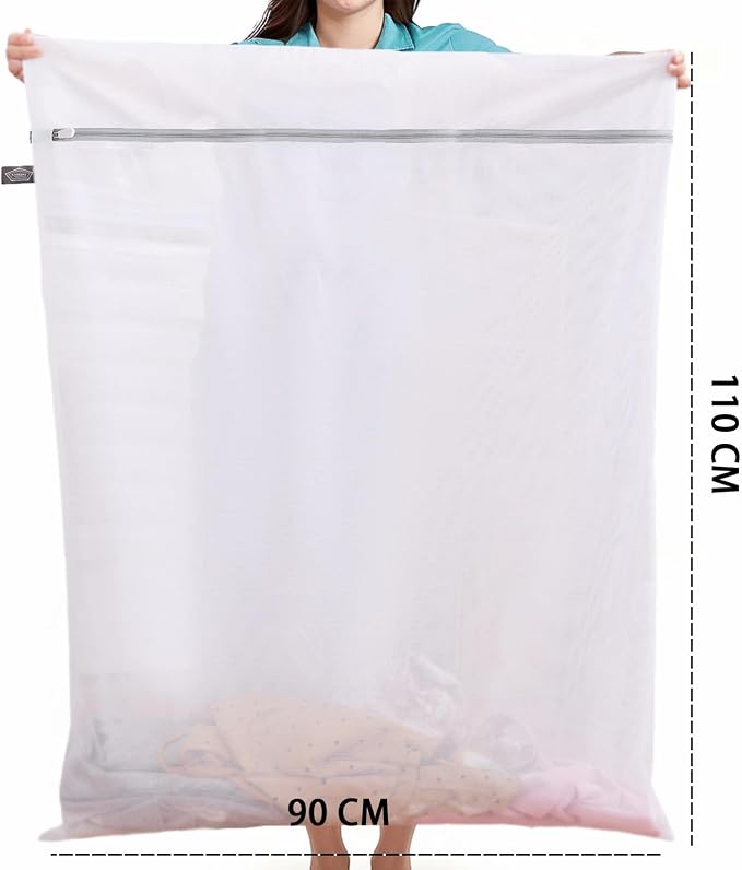 Kimmama Laundry Mesh Wash Bags, Extra Large Mesh Laundry Bag, 24 x 43" | - Image 2