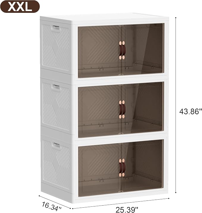 JOYMOOP Folding Storage Bins Organizer, 252 Quart Collapsible Storage Boxes - Image 4