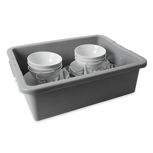 Rubbermaid Commercial Products Standard Bus/Utility Box, Heavy Duty Plastic - Image 2