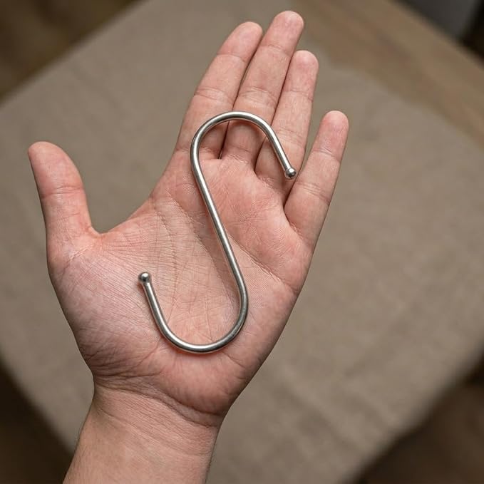 WHITECLOUDZ Stainless Steel S Hooks, heavy-duty, Closet Hooks, - Image 3