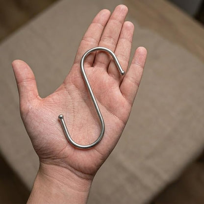 WHITECLOUDZ Stainless Steel S Hooks, heavy-duty, Closet Hooks, - Image 3