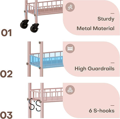 6 Tier Slim Rolling Storage Cart - Image 5