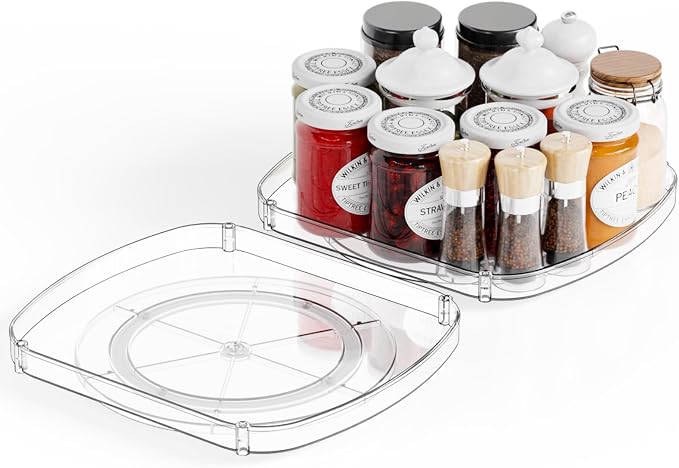Yieach 2 Pack Rectangle Lazy Susan - Image 9