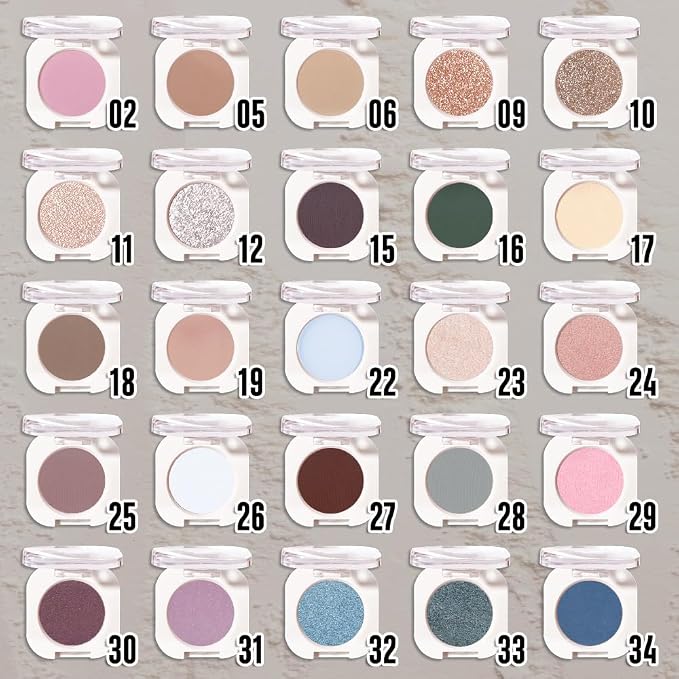 Slive Single Glitter Eyeshadow Makeup, Neutral Powde Eye Shadow - Image 3