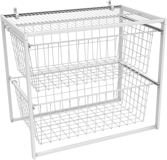 ClosetMaid Wire Basket 2 Drawer Organizer Unit - Image 4