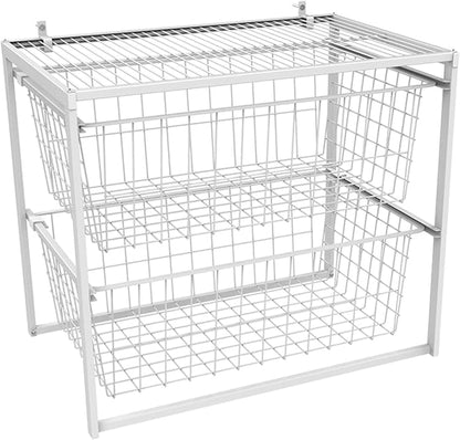 ClosetMaid Wire Basket 2 Drawer Organizer Unit - Image 4