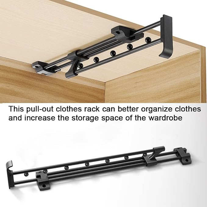 Heavy Duty Extendable Pull Out Closet Rod - Image 3