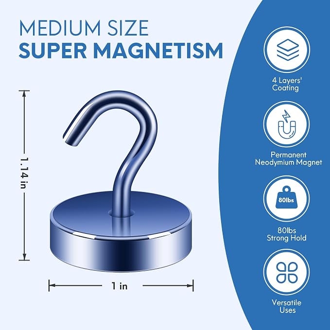 Neosmuk Magnetic Hooks Steel Tube Design - Image 6