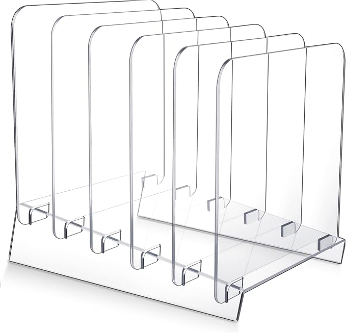 File Organizer for Desks Acrylic Vertical File Holder for Desk 5 Sections Desk by Unknown