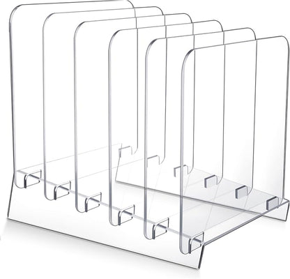 File Organizer for Desks Acrylic Vertical File Holder for Desk 5 Sections Desk by Unknown