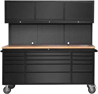 CT Copper Tailor 72-inch Tool Chest Cabinet Rolling Garage Workbench - Image 3