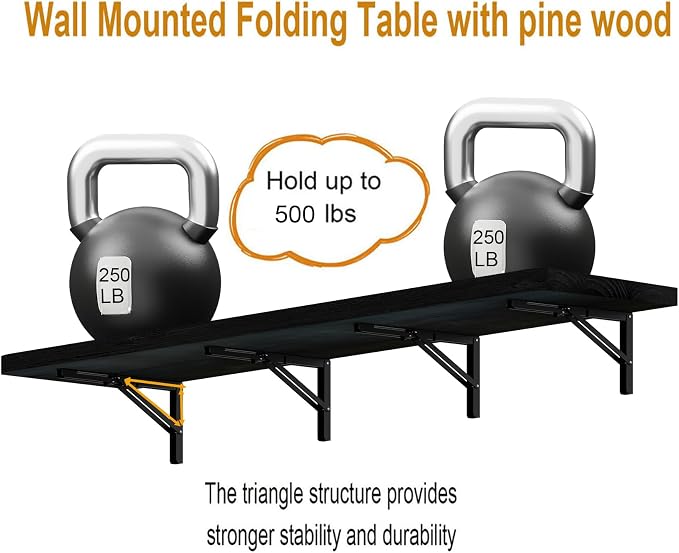 IAE Wall Mounted Folding Table - Image 6