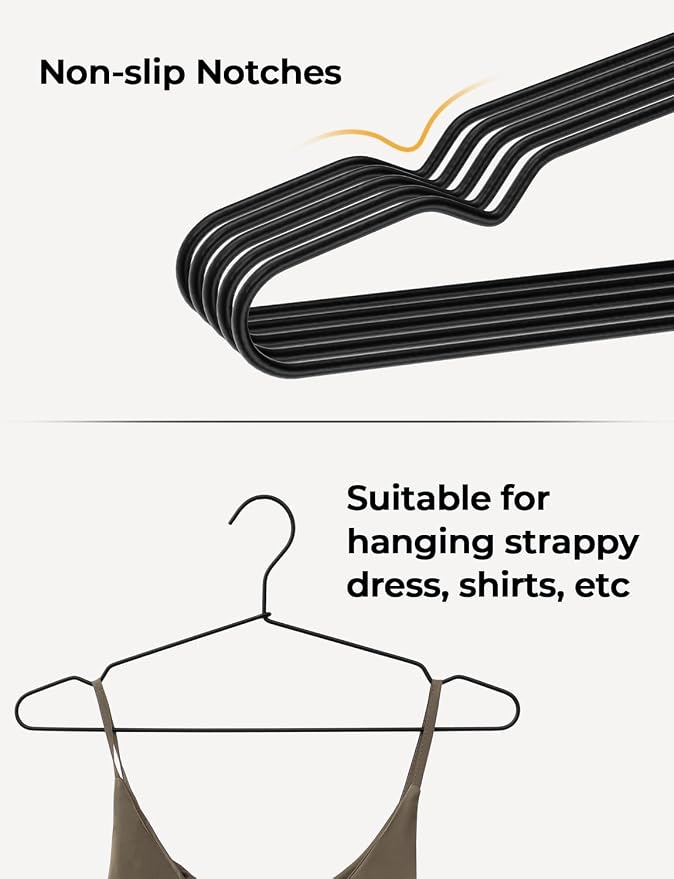 StorageWorks 4mm Super Thick Metal Wire Hangers, Heavy Duty Stainless Steel - Image 7
