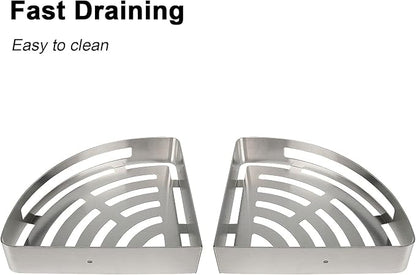 NearMoon Bathroom Shower Caddy 2 Pack, 304 Stainless Steel Shower Organizer - Image 5