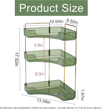 Corner Bathroom Countertop Organizer, Vanity Trays - Image 2