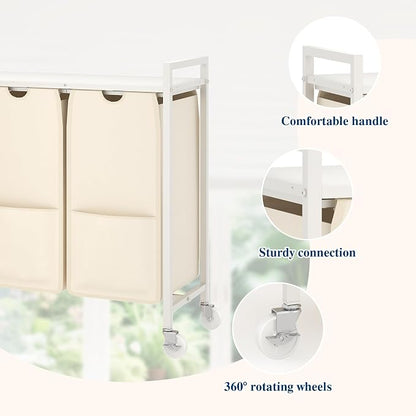 Garvee Rolling Laundry Hamper - Image 5
