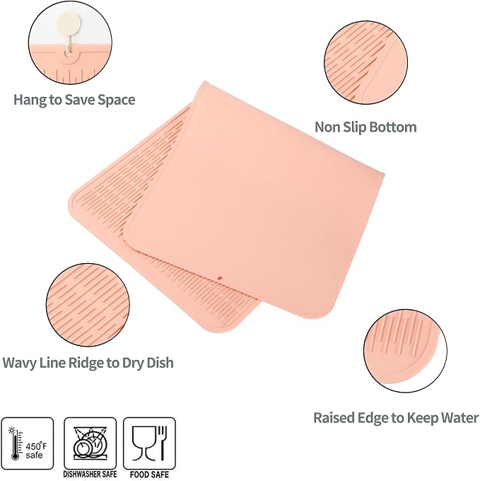 Silicone Dish Drying Mat for Multiple Usage, Easy clean, Eco-friendly, - Image 3