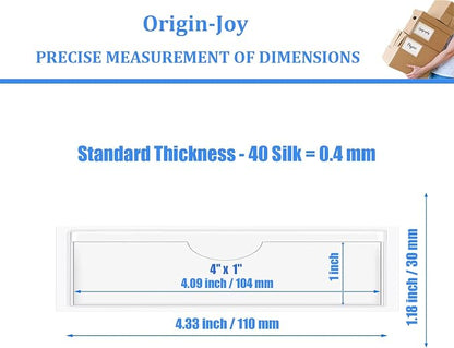 Origin-Joy 25 PCS Self-Adhesive Index Label Pockets - Image 2