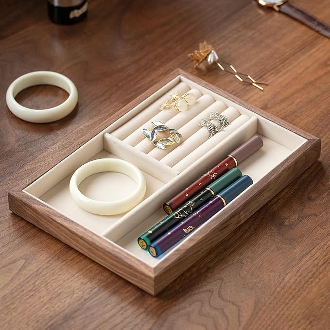Black Walnut Wood Jewelry Tray - Image 4
