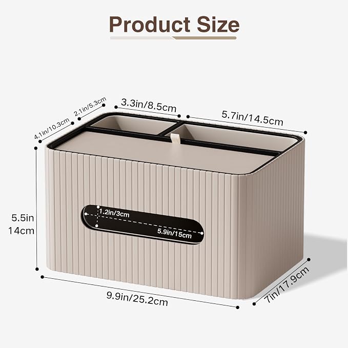 KINGFOM Leather Tissue Box Cover - Image 3