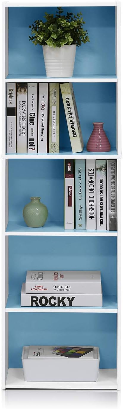 Furinno LUDER Book Shelf, 5-Cube Bookshelf, Bookcase - Image 4