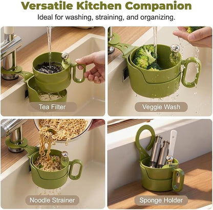 Upgraded Foldable Kitchen Sink Strainer, Sink Drain Strainer Self-Cleaning - Image 6