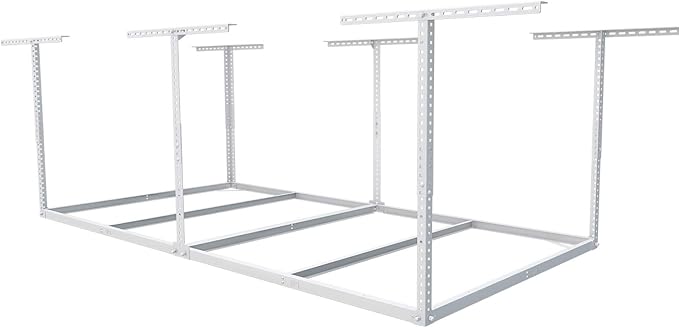 FLEXIMOUNTS 4x8 Overhead Garage Storage Rack without Decking, Garage Storage by FLEXIMOUNTS