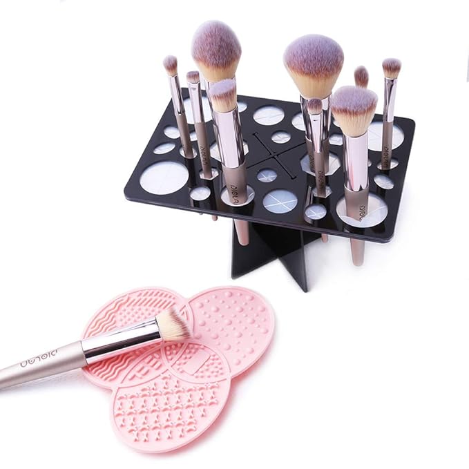 Makeup Brush Cleaning Mat & Drying Rack by DIOLANCOSMETICSTOOLS