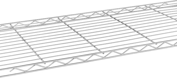Xcity Storage Shelves, 1 Tier Heavy Duty Metal Shelving Unit, 350 LBS - Image 3