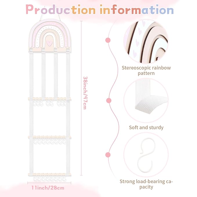 POVETIRE Headband Holder Bow Holder - Image 3
