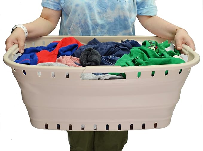 SAMMART 44L Collapsible Plastic Laundry Basket - Image 6