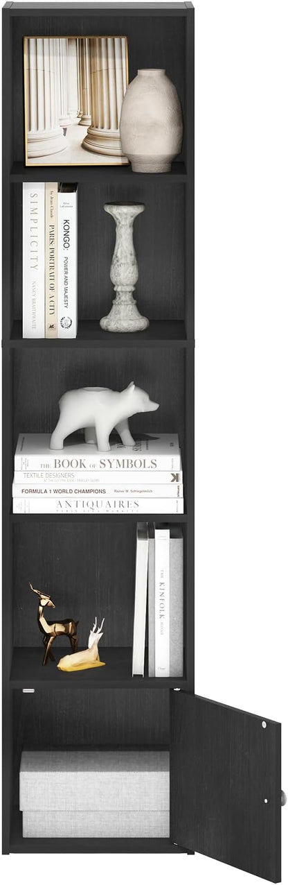 Furinno LUDER Book Shelf, 5-Tier Modern Bookshelf, Bookcase - Image 5