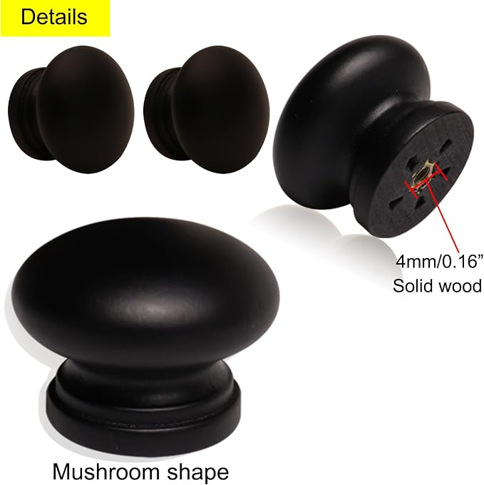 Wooden Cabinet Knob 20Pcs - Image 3
