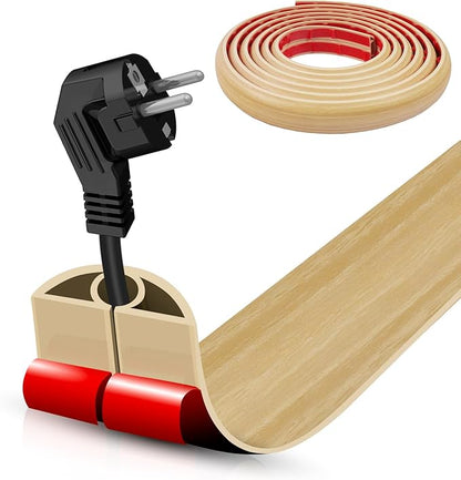 Floor Cord Cover Self Adhesive Cord Hider, 10FT Cable Management, Extension by DBHXXMB-HH