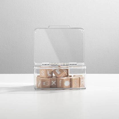 mDesign Plastic Playroom/Gaming Storage Organizer Box Containers, Hinged Lid - Image 7