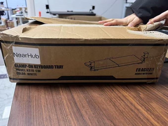 NearHub Large Keyboard Tray Under Desk Slide Out - Image 11