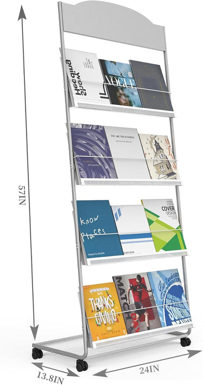 Floor-Standing Magazine Rack 4-Layer - Image 2