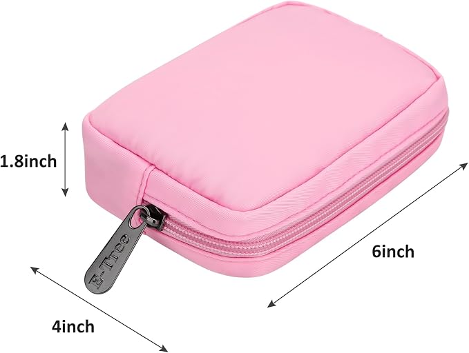 E-Tree Cute Small Makeup Bag, Cosmetic Toiletry Skin Care Make up Little Items - Image 4